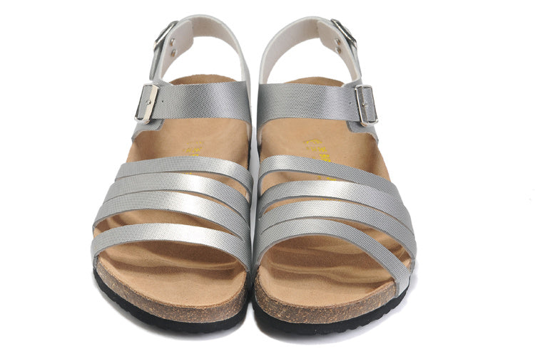 Birk Salinas Sandal Silver Textured