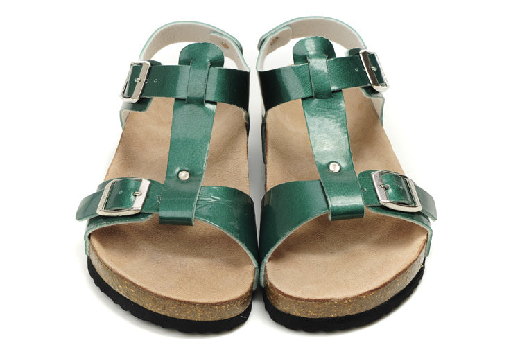 Birk Lindan Sandal Green Patent