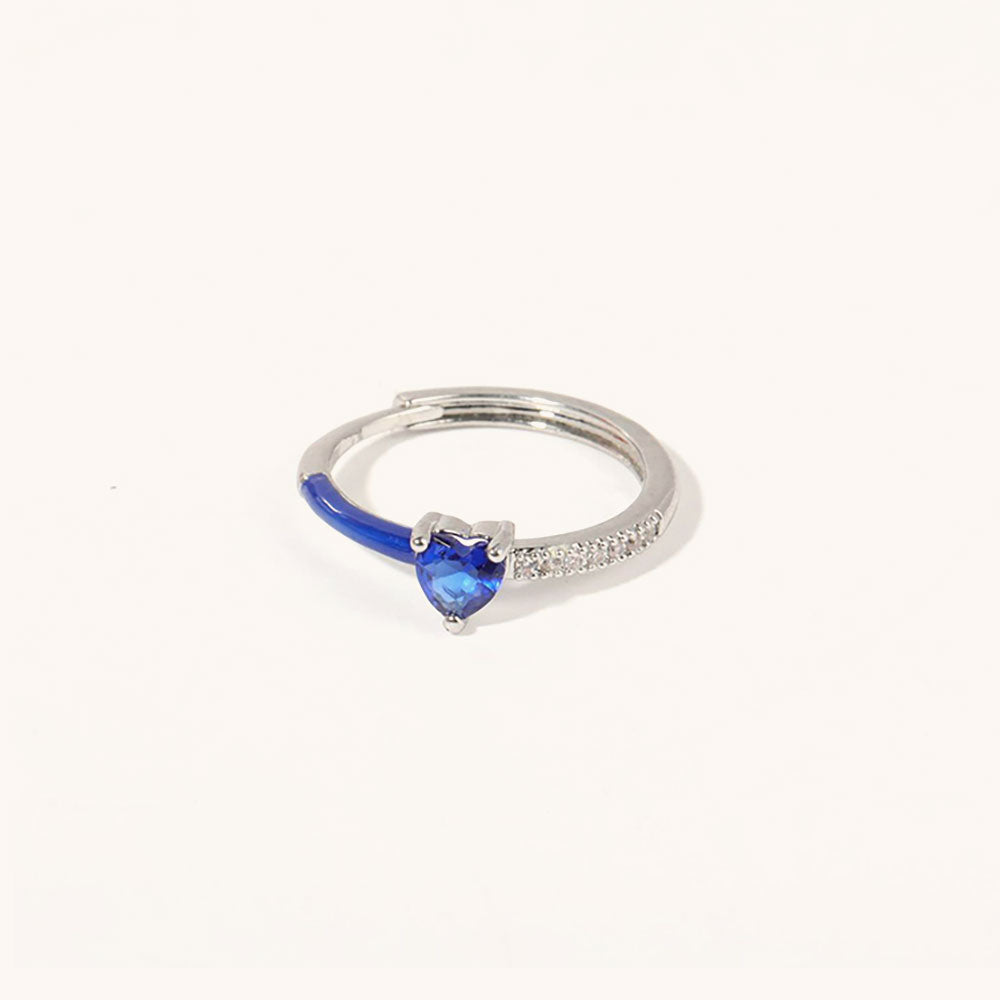 Always Heart To Heart· Birthstone Heart Ring