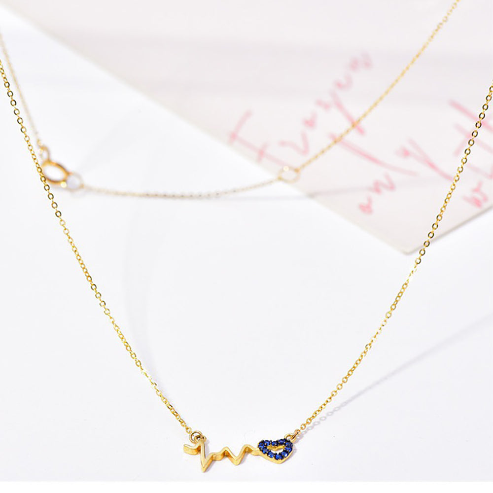 My Heart Beats Only For You Heartbeat Necklace