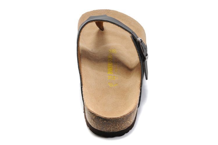 Birk Gizeh Thong Sandal Black Leather