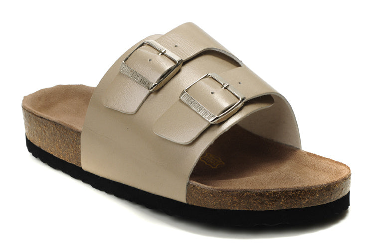 Birk Arizona Slide Sandal Beige