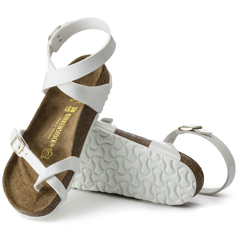 Birk Daloa Sandal White Patent