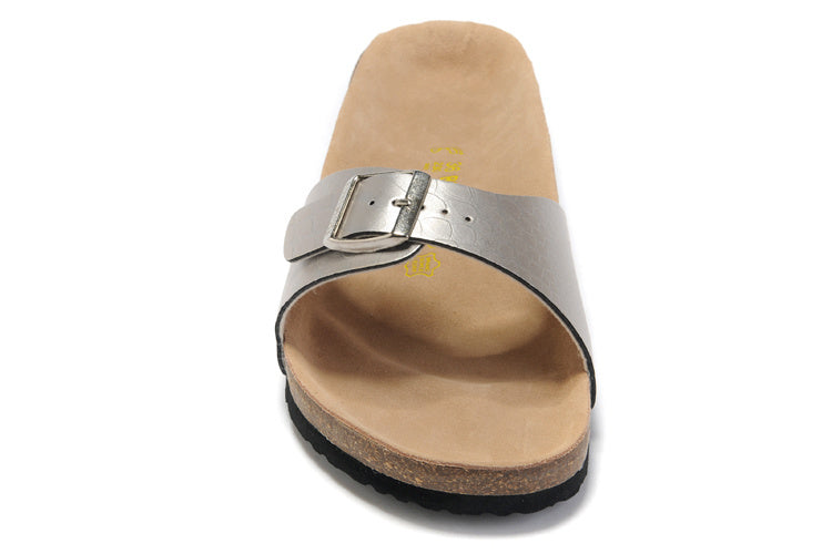 Birk Madrid Slide Sandal Silver Metallic