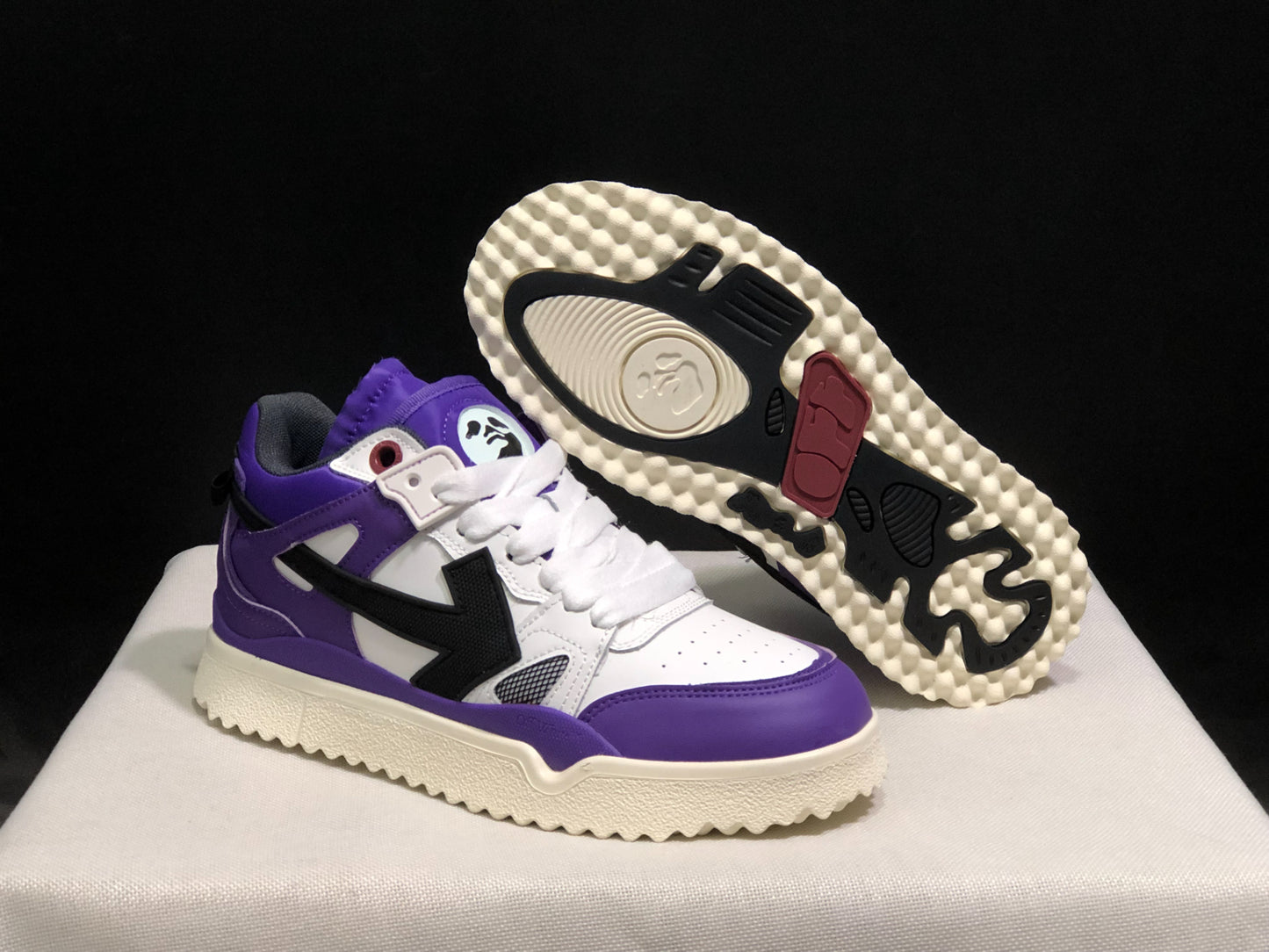 Off-White Out Of Office purple black
