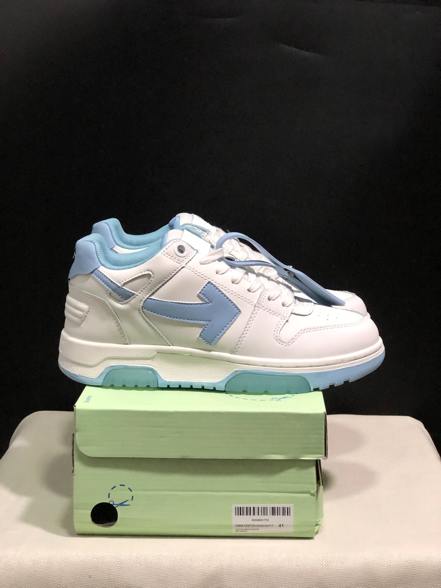 Off-White Sponge Mid Top White Light Blue Sneaker