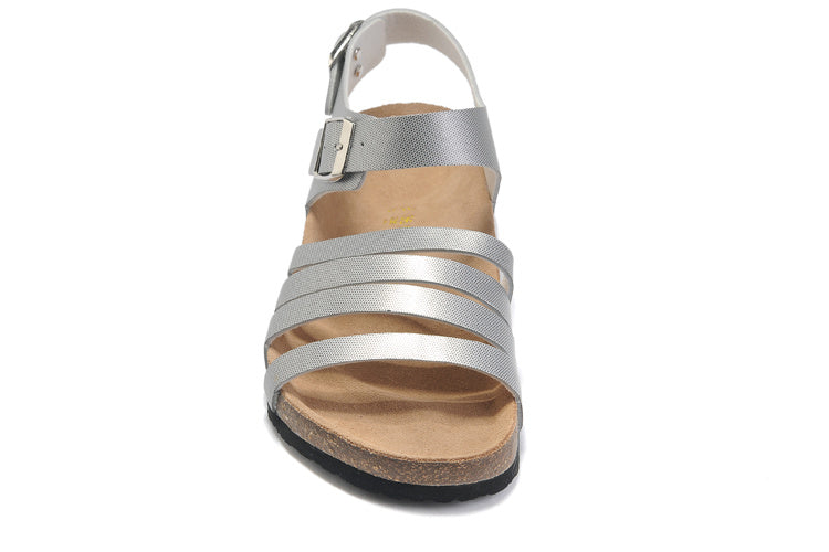 Birk Salinas Sandal Silver Textured