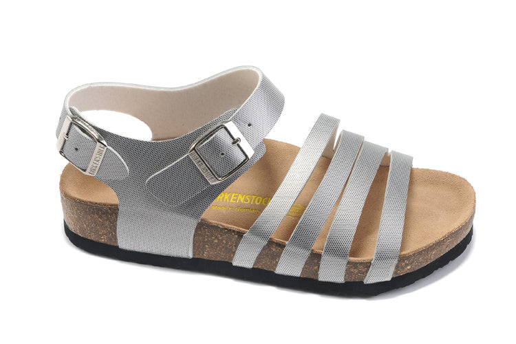 Birk Salinas Sandal Silver Textured