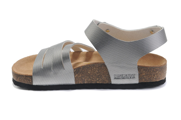 Birk Salinas Sandal Silver Textured