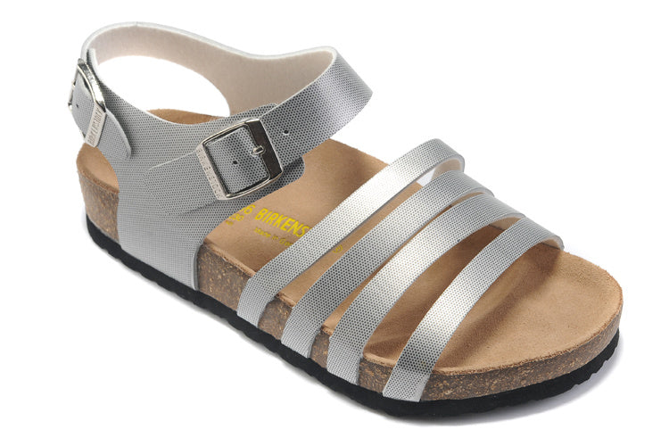 Birk Salinas Sandal Silver Textured