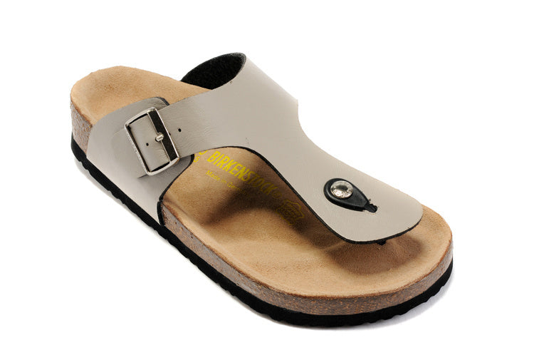Birk Gizeh Stone Beige Birko-Flor Sandals