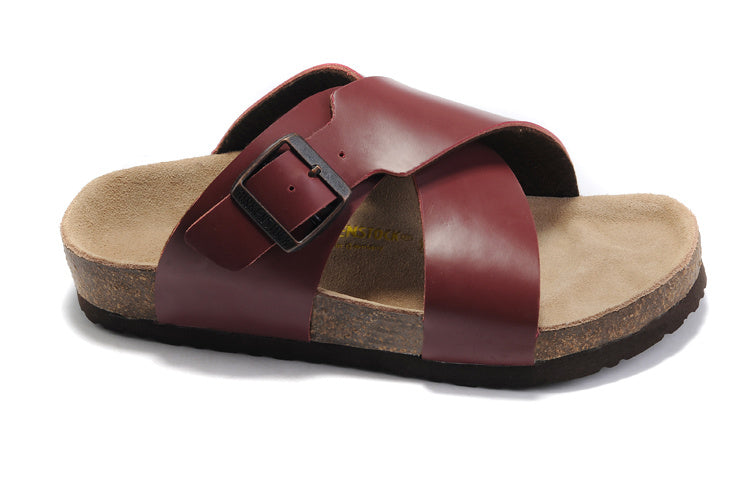 Birk Siena Sandal Burgundy