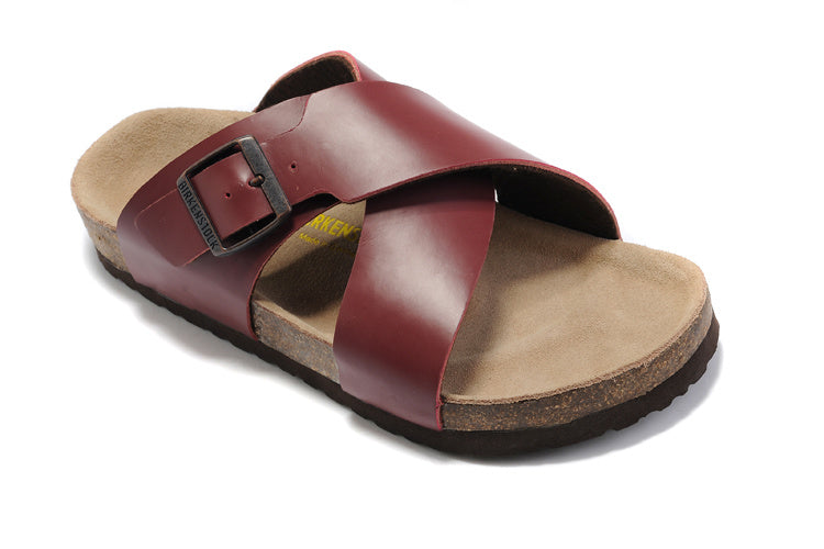 Birk Siena Sandal Burgundy