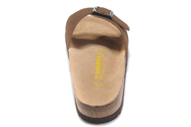 Birk Madrid Slide Sandal Brown Suede