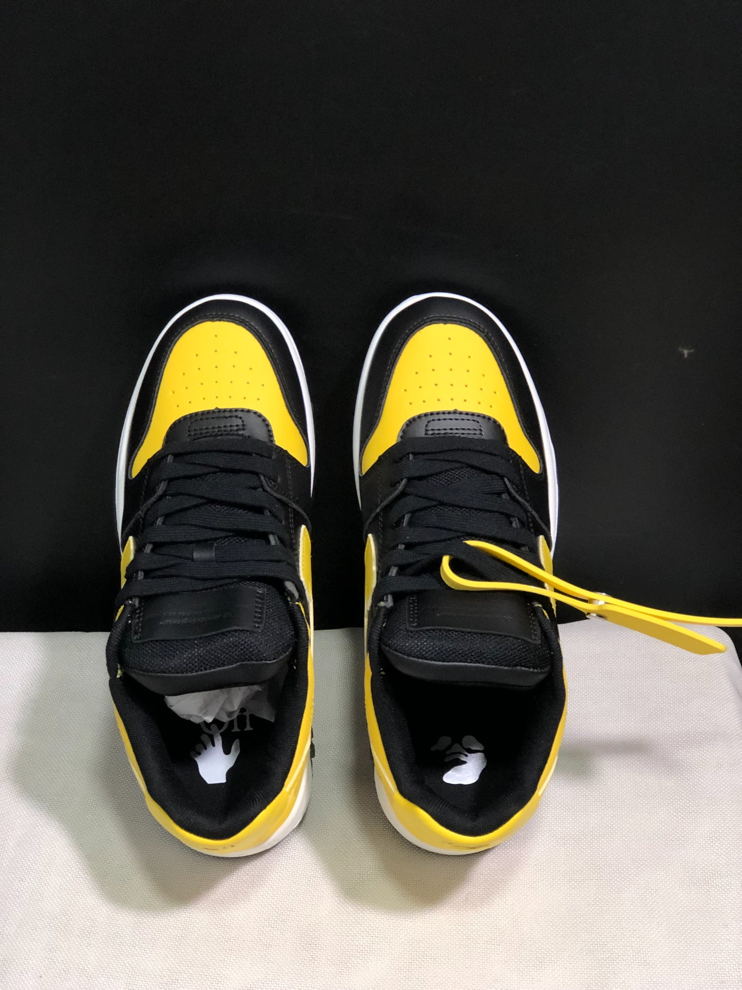 Out Of Office Sneakers Black & Yellow