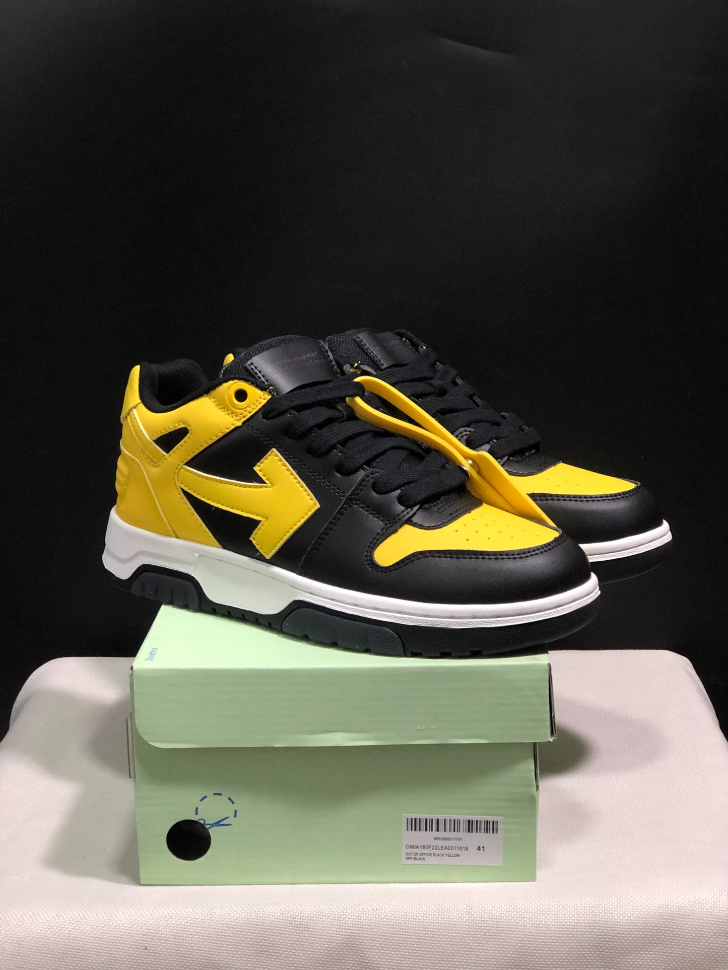 Out Of Office Sneakers Black & Yellow