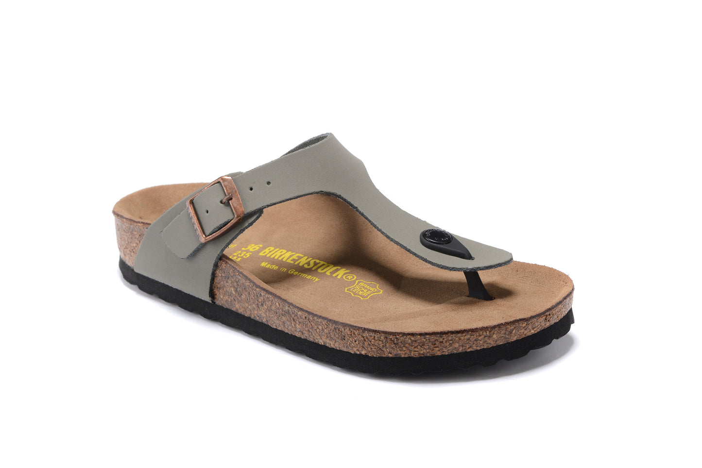 Birk Gizeh Unisex Leather Sandals grey