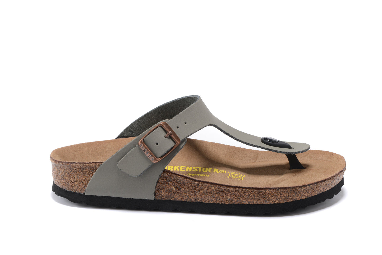 Birk Gizeh Unisex Leather Sandals grey