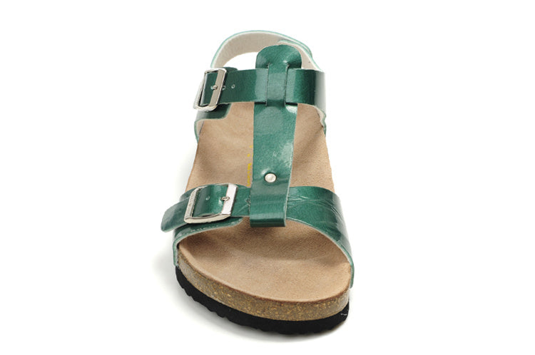 Birk Lindan Sandal Green Patent