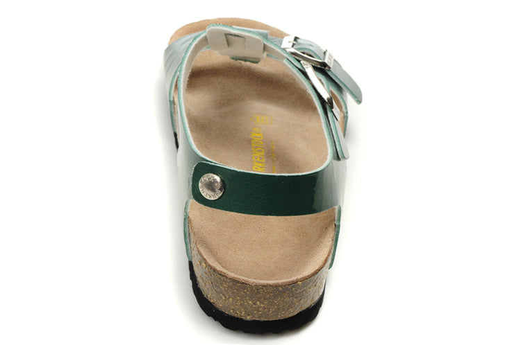 Birk Lindan Sandal Green Patent