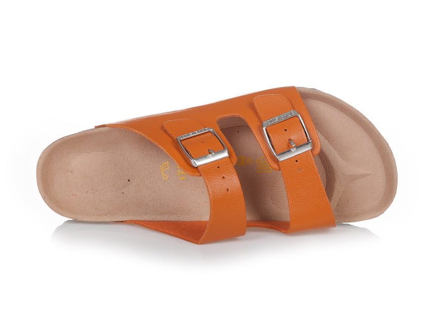 Birk Arizona (Orange Birko-Flor / Synthetic Leather)
