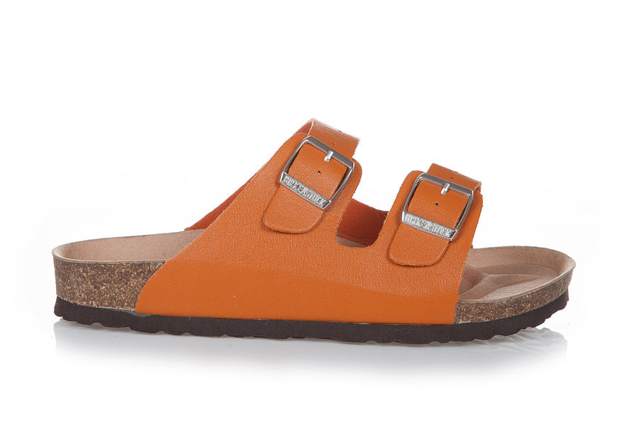 Birk Arizona (Orange Birko-Flor / Synthetic Leather)