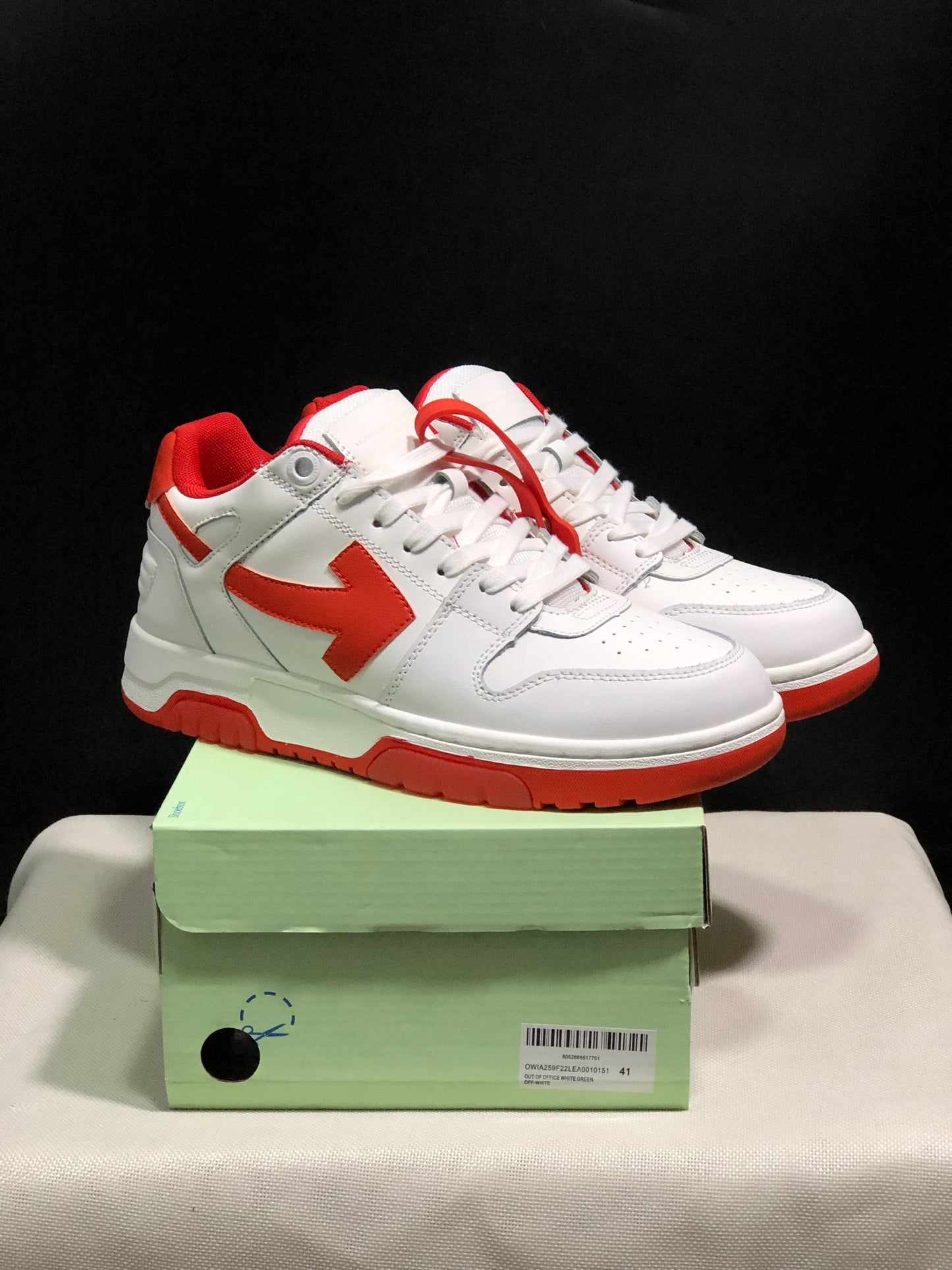 Off-White Out of Office Low White Red