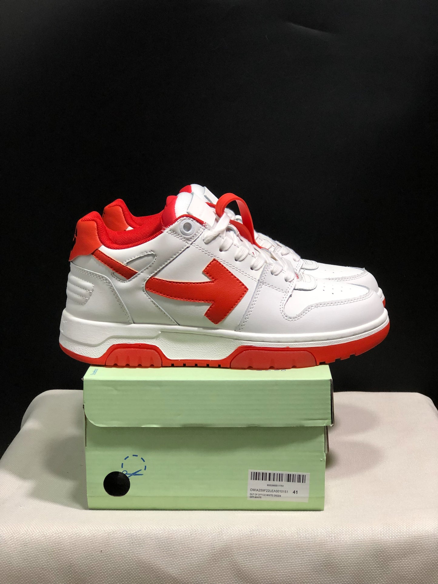 Off-White Out of Office Low White Red