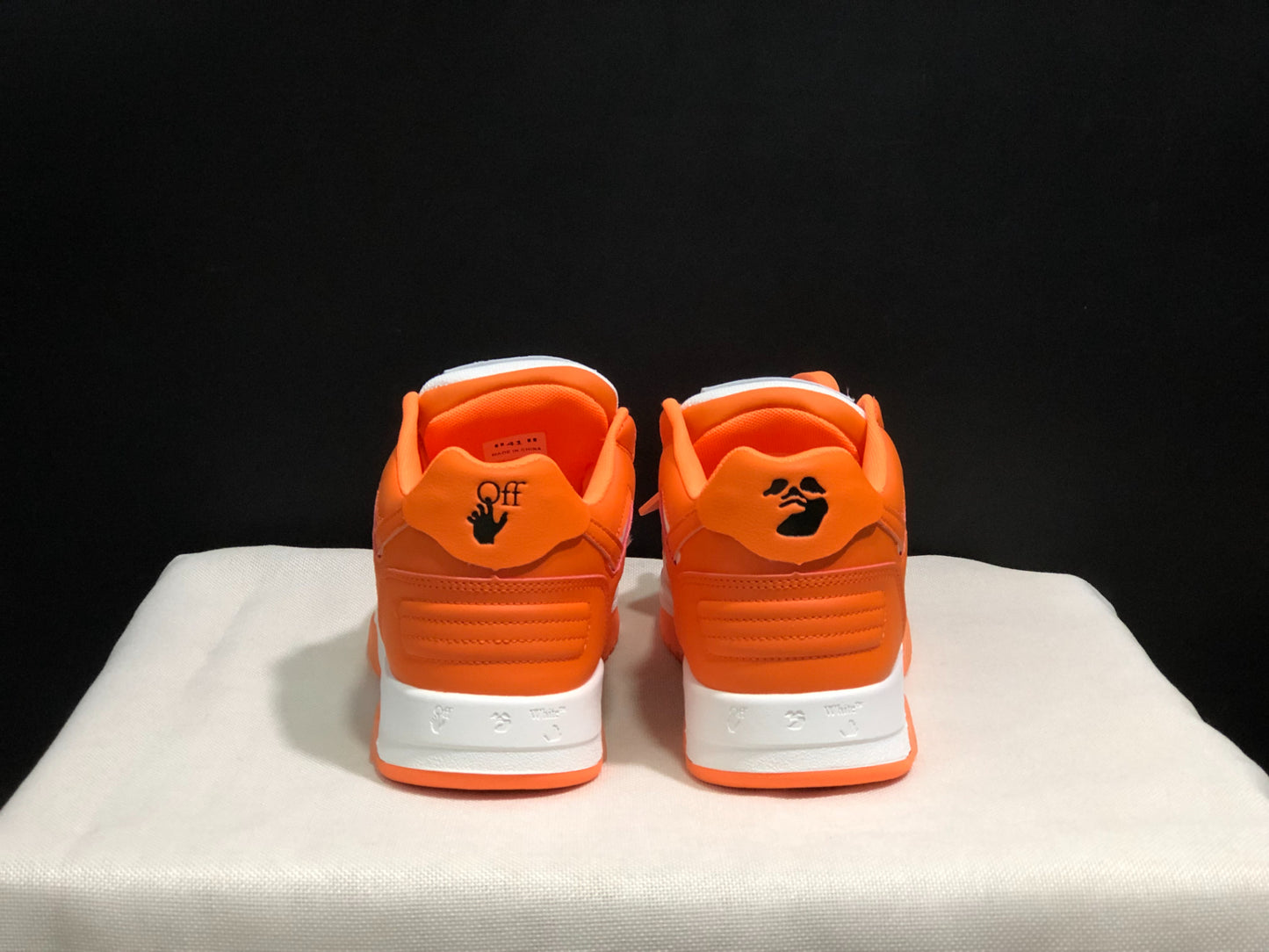 Off-white orange  rubber sole