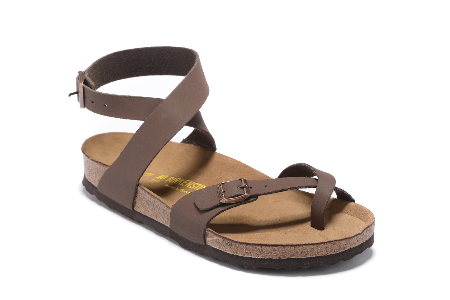 Birk Daloa Sandal Brown Nubuck Leather