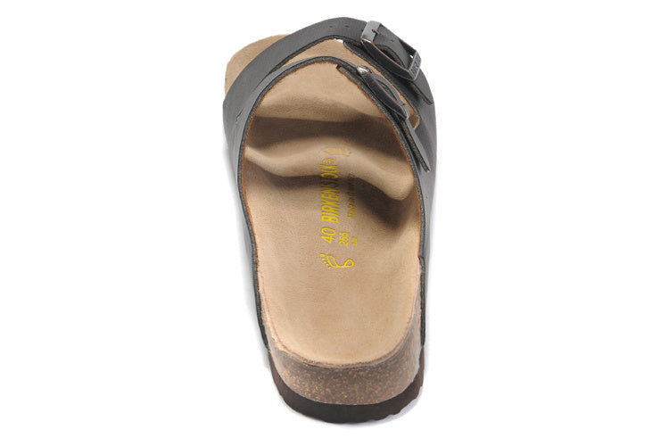 Birk Arizona (Black / Dark Gray Oiled Leather / Birko-Flor)