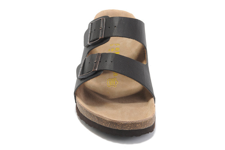 Birk Arizona (Black / Dark Gray Oiled Leather / Birko-Flor)