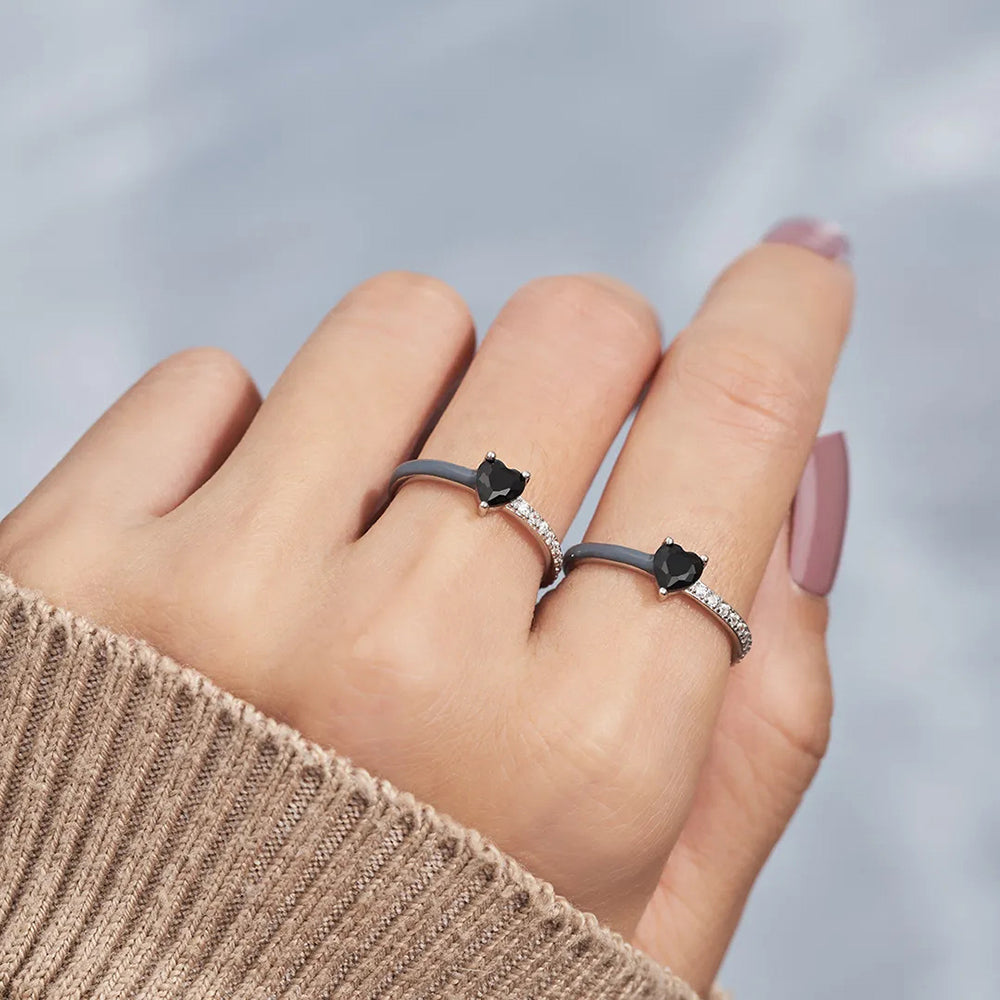 Always Heart To Heart· Birthstone Heart Ring