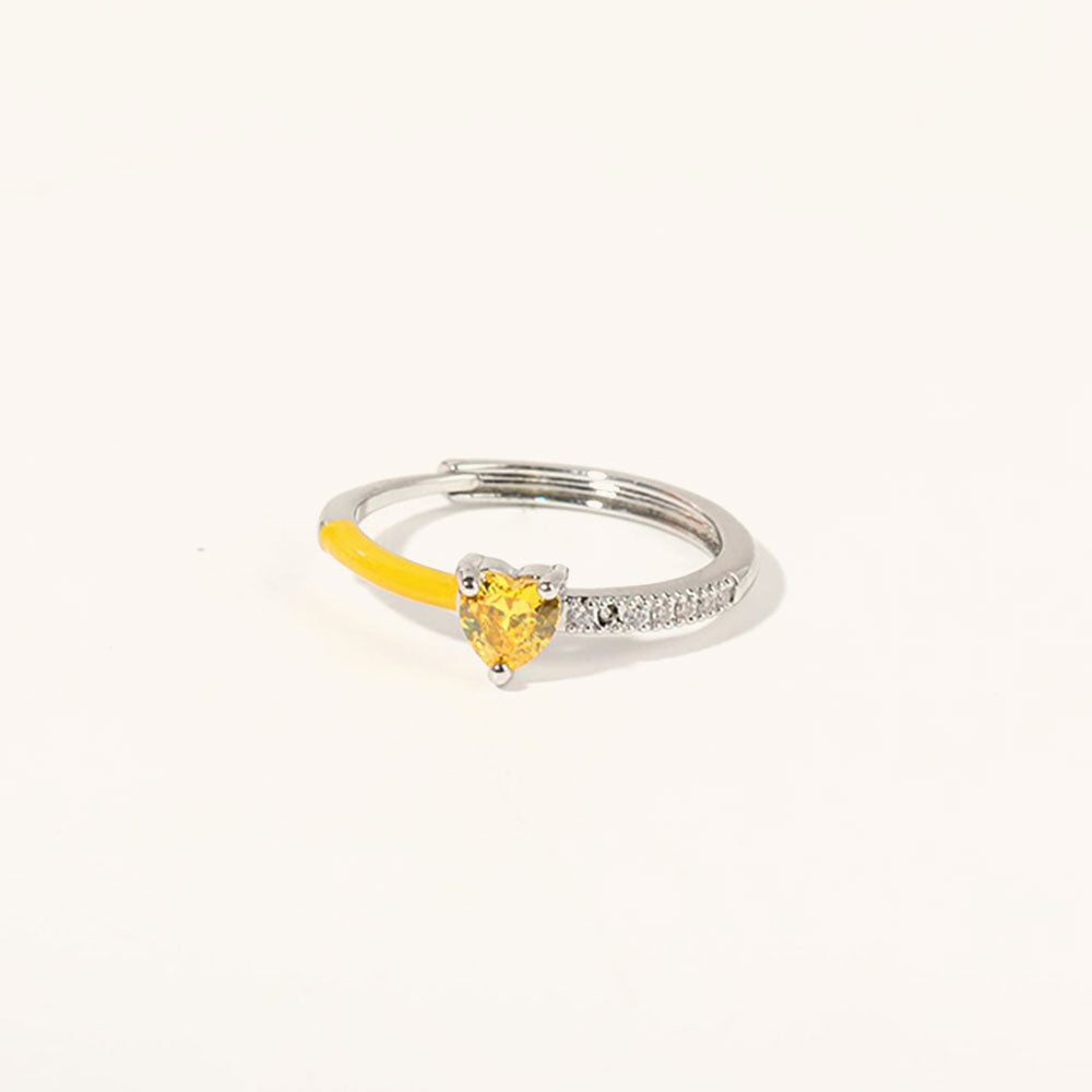 Always Heart To Heart· Birthstone Heart Ring