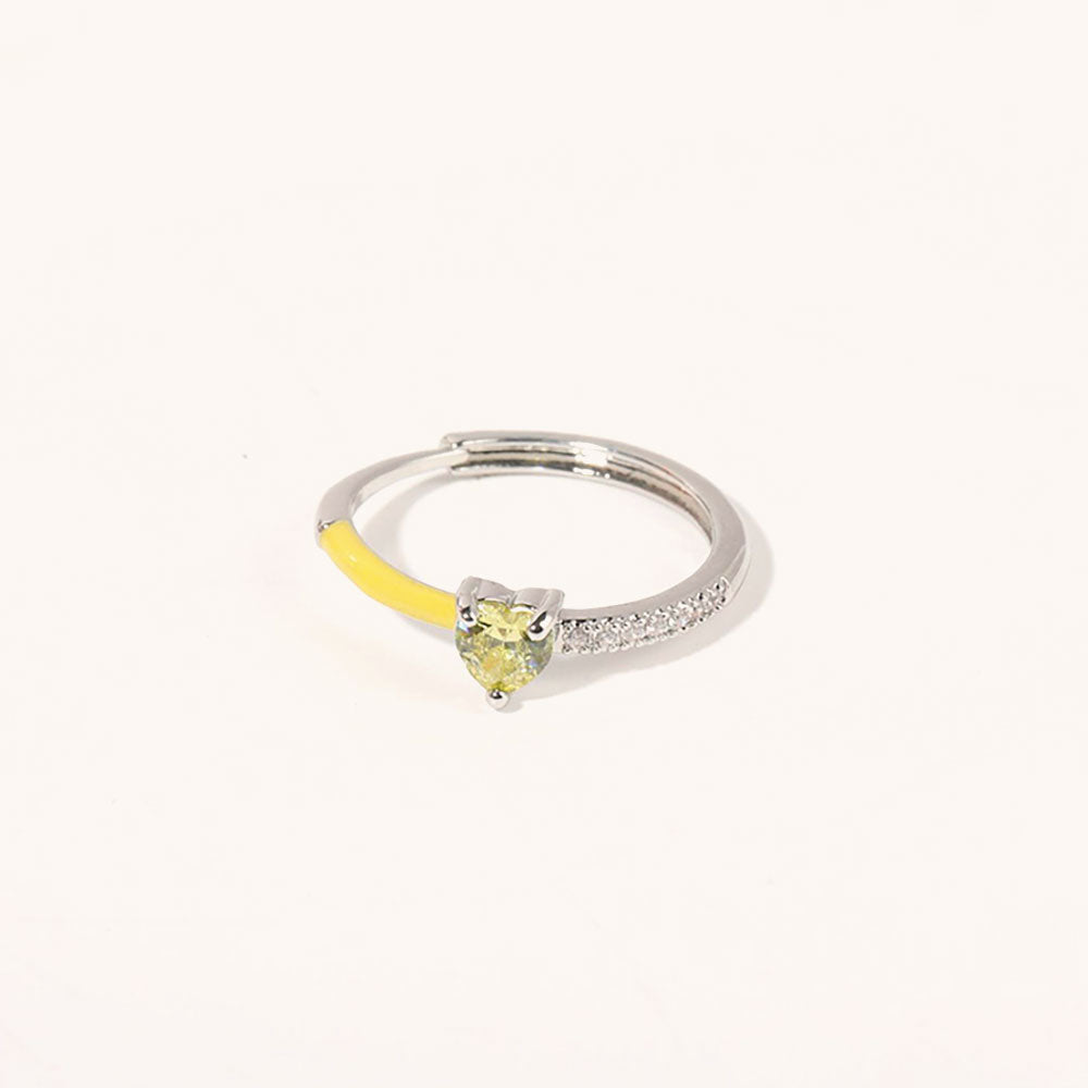 Always Heart To Heart· Birthstone Heart Ring