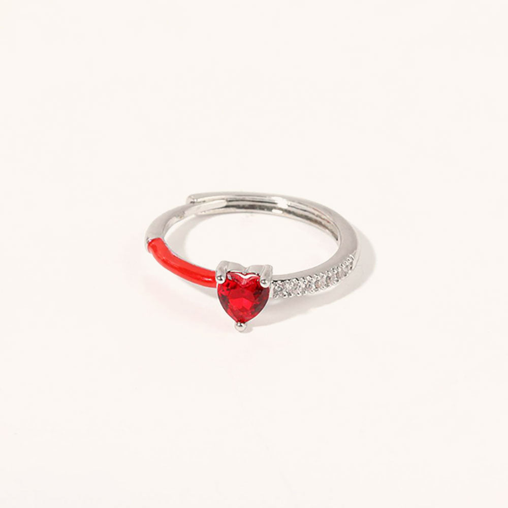 Always Heart To Heart· Birthstone Heart Ring