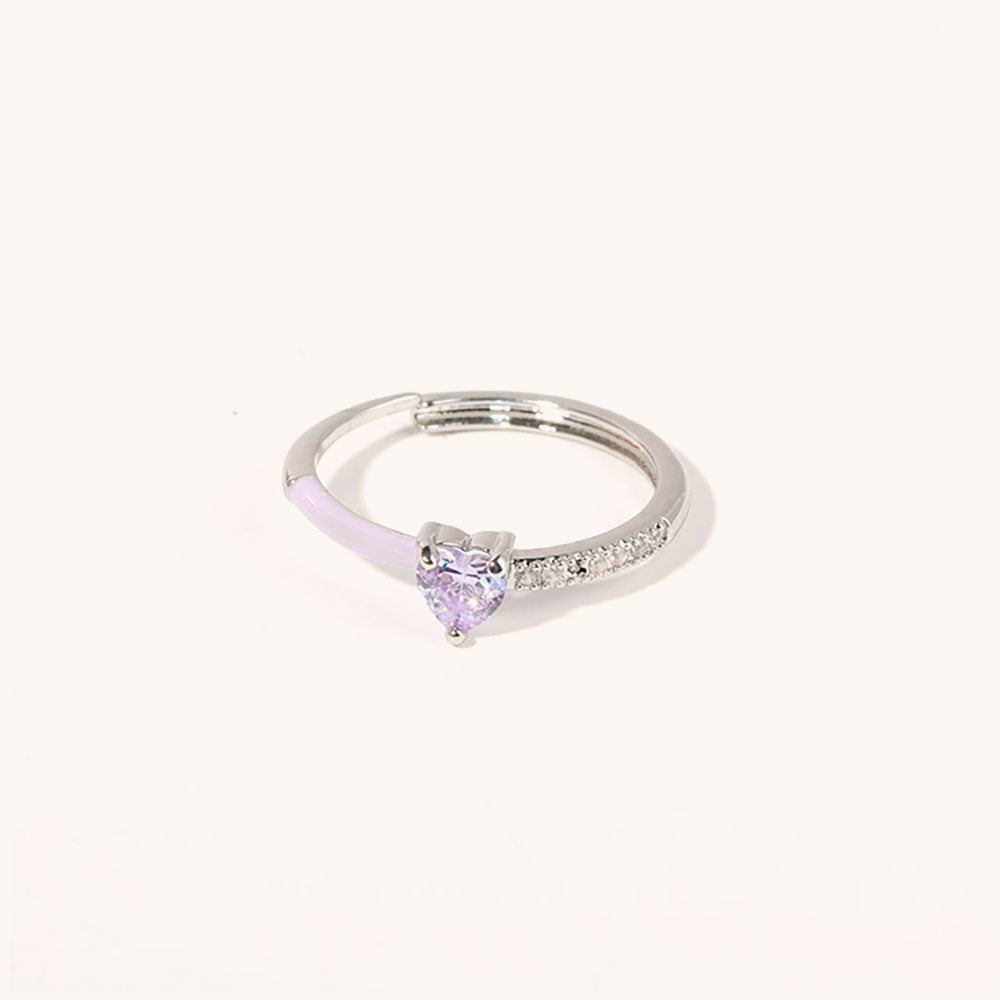 Always Heart To Heart· Birthstone Heart Ring
