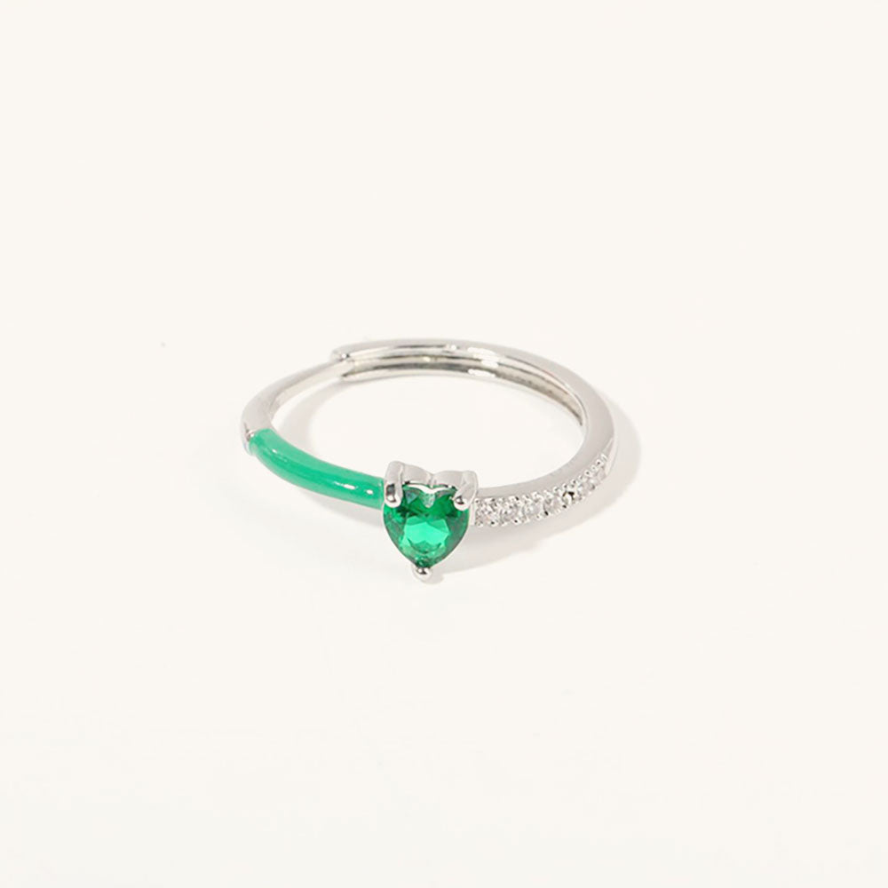 Always Heart To Heart· Birthstone Heart Ring
