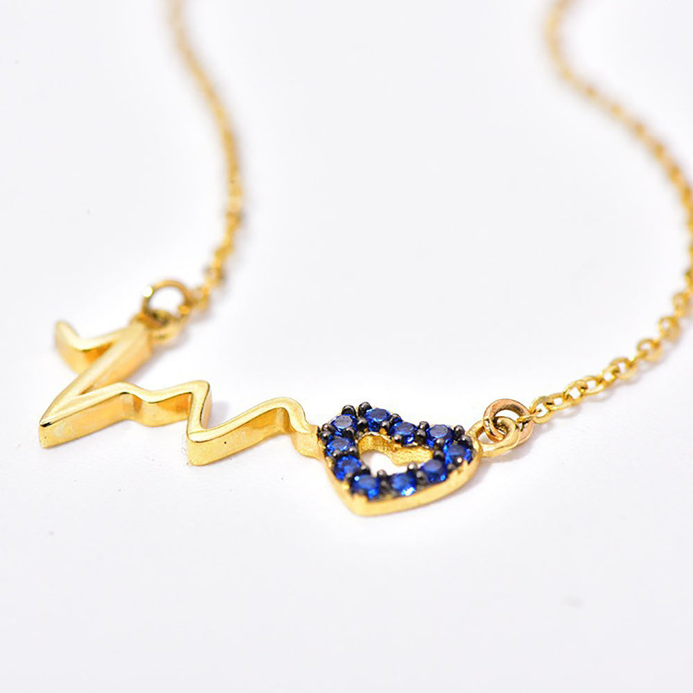 My Heart Beats Only For You Heartbeat Necklace