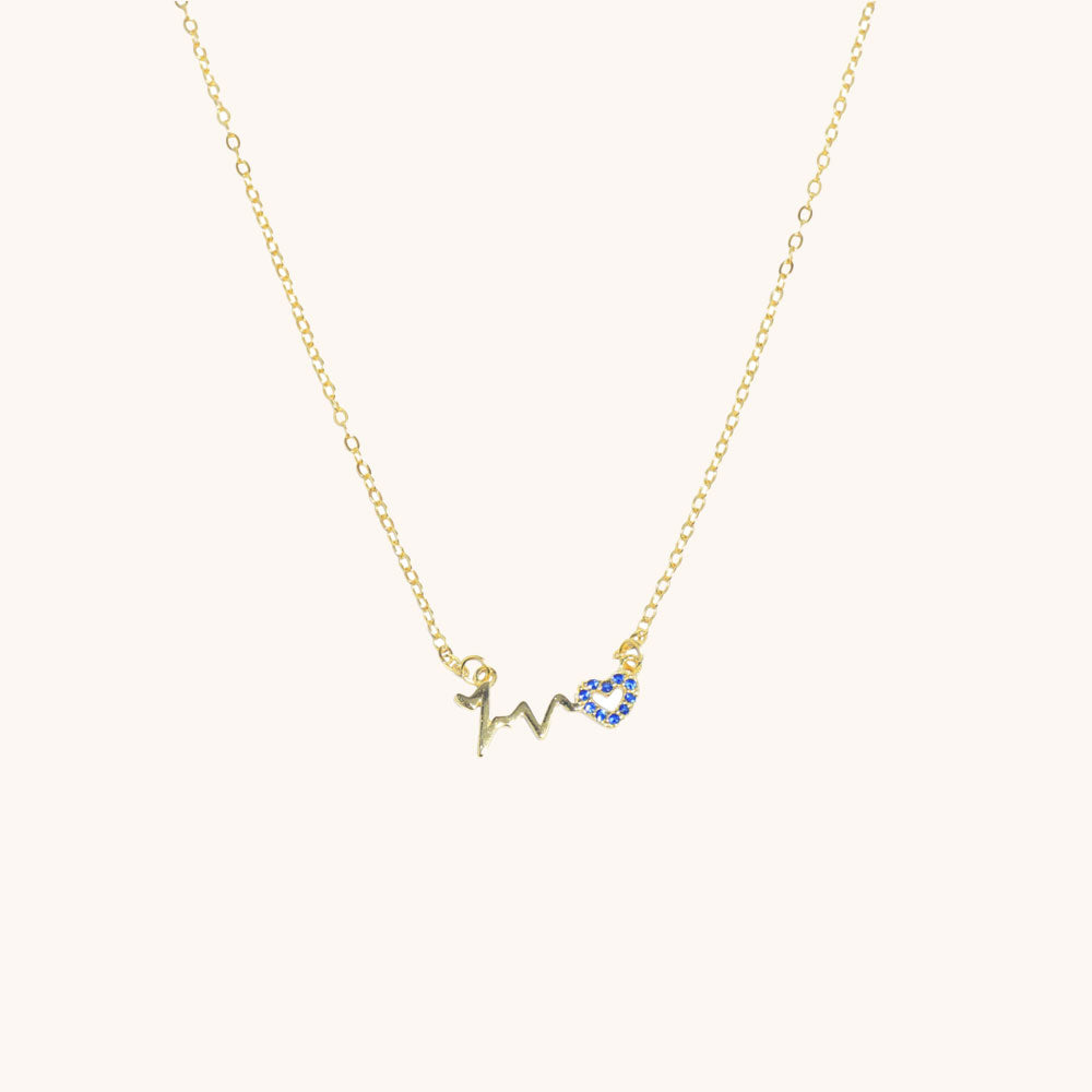 My Heart Beats Only For You Heartbeat Necklace
