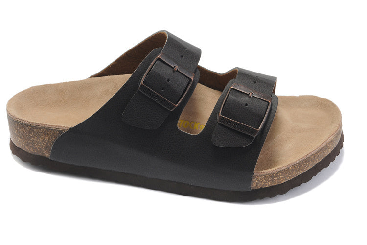 Birk Arizona (Black / Dark Gray Oiled Leather / Birko-Flor)