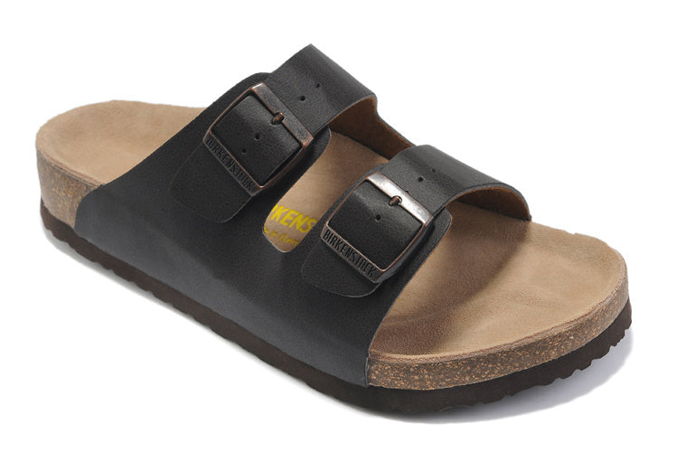Birk Arizona (Black / Dark Gray Oiled Leather / Birko-Flor)