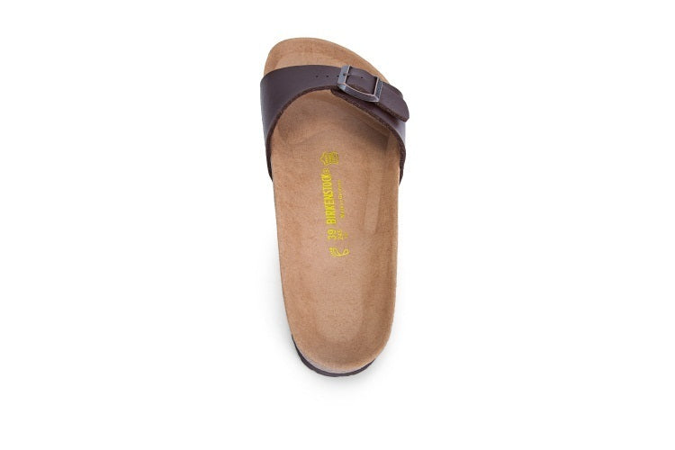 Birk Madrid Slide Sandal Dark Brown