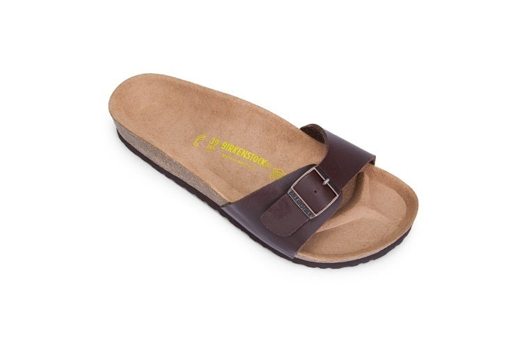 Birk Madrid Slide Sandal Dark Brown