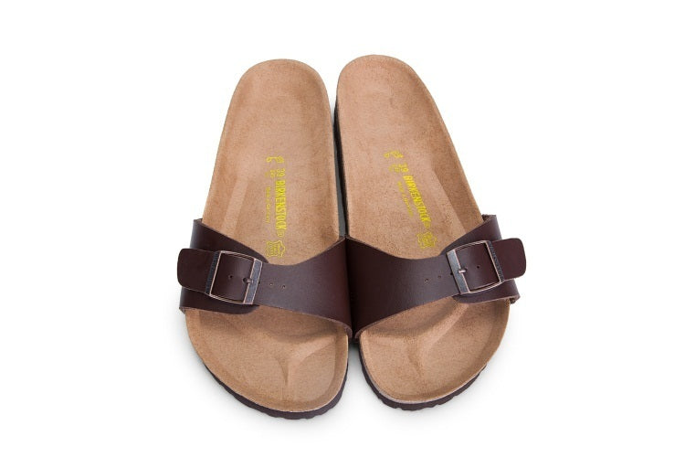 Birk Madrid Slide Sandal Dark Brown