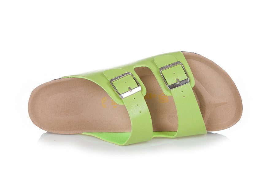Birk Arizona (Lime Green / Light Green Birko-Flor / Synthetic Leather)