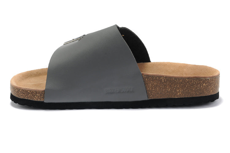 Birk Arizona Slide Sandal Gray