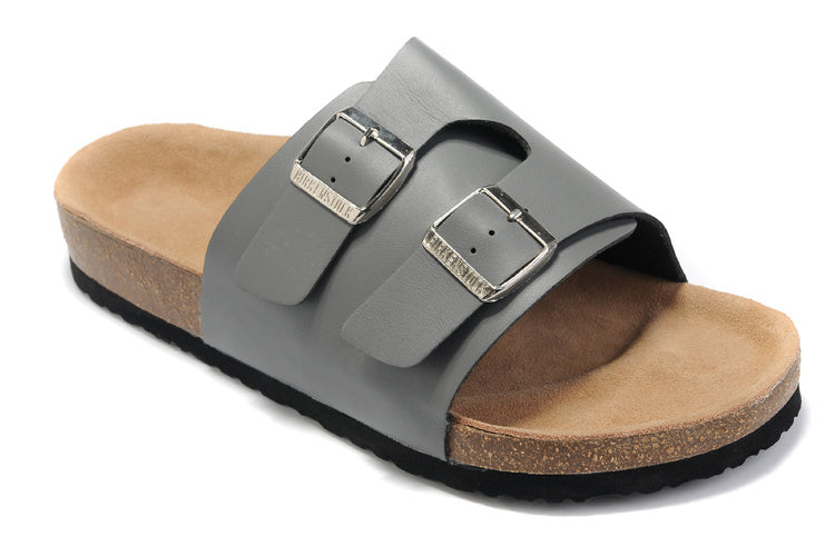 Birk Arizona Slide Sandal Gray