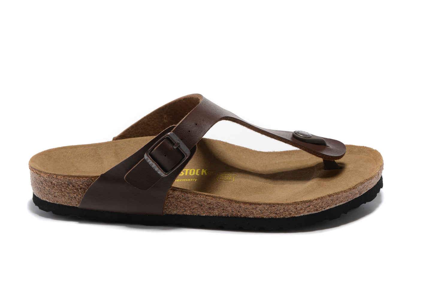 Birk  Gizeh Smooth Leather - Dark Brown