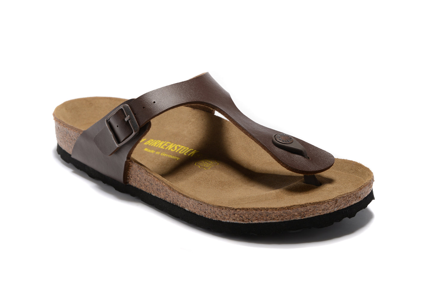 Birk  Gizeh Smooth Leather - Dark Brown